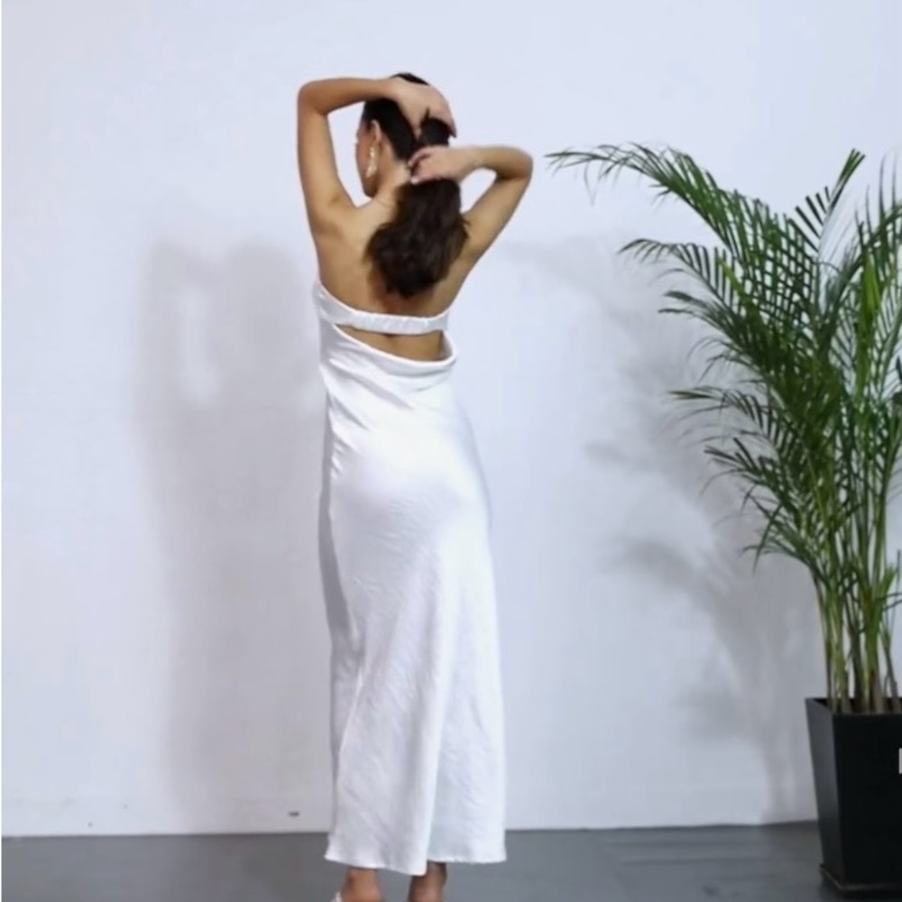 NWT realtix satin midi dress - Picture 5 of 6